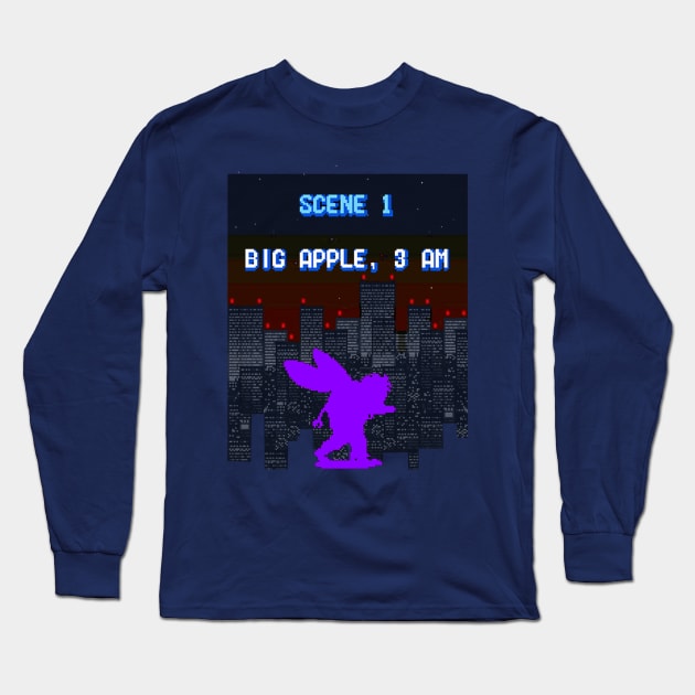 The Big Apple, 3 AM Long Sleeve T-Shirt by Primos99